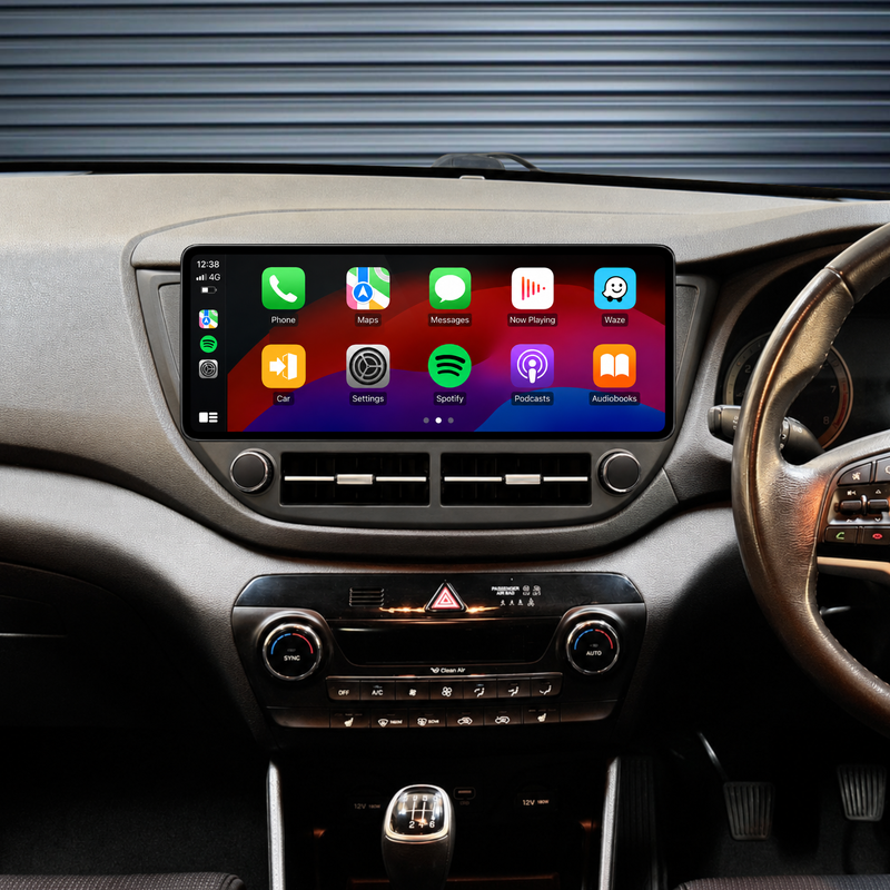 Load image into Gallery viewer, Hyundai Tucson / IX35 (2015-2018) 12.3" HD Large Screen (2014-2018) Plug &amp; Play Head Unit Upgrade Kit: Car Radio with Wireless &amp; Wired Apple CarPlay &amp; Android Auto

