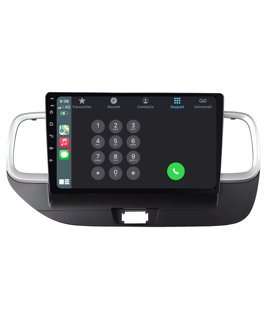Hyundai Venue (2019-2024) Plug & Play Head Unit Upgrade Kit: Car Radio with Wireless & Wired Apple CarPlay & Android Auto