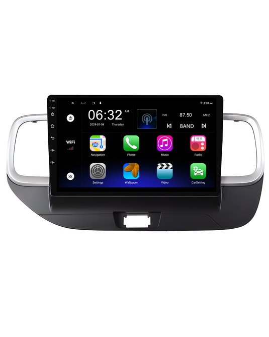 Hyundai Venue (2019-2024) Plug & Play Head Unit Upgrade Kit: Car Radio with Wireless & Wired Apple CarPlay & Android Auto