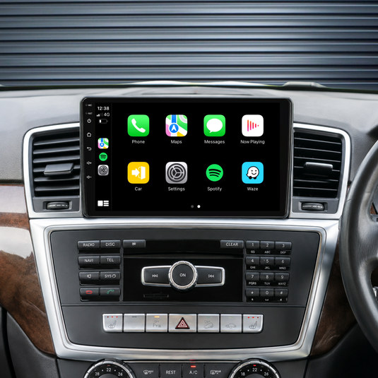 Mercedes Benz ML Class / W166 (2012-2018) Plug & Play Head Unit Upgrade Kit: Car Radio with Wireless & Wired Apple CarPlay & Android Auto