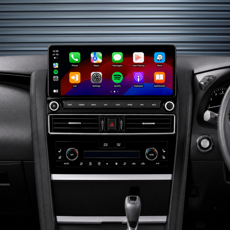 Load image into Gallery viewer, Nissan Patrol Y62 Ti / Ti-L / Warrior (2010 - 2024) 12.3" HD Plug &amp; Play Head Unit Upgrade Kit: Car Radio with Wireless &amp; Wired Apple CarPlay &amp; Android Auto
