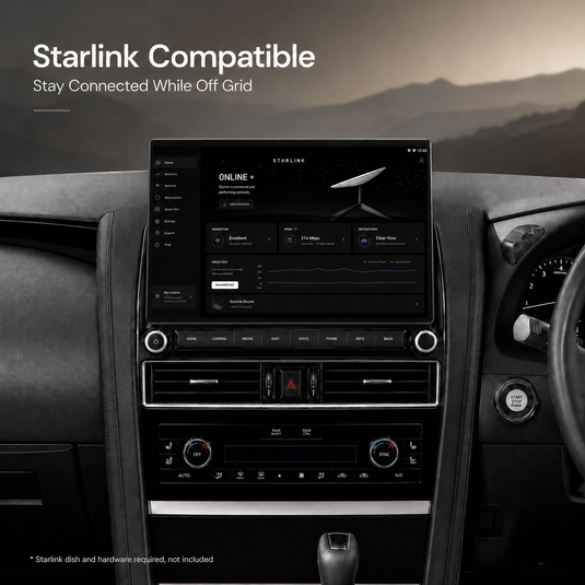 Nissan Patrol Y62 Ti / Ti-L / Warrior (2010 - 2024) 13.1" HD Large Plug & Play Head Unit Upgrade Kit: Car Radio with Wireless & Wired Apple CarPlay & Android Auto