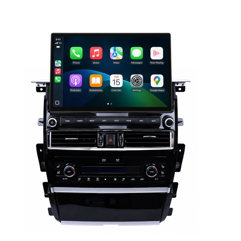Load image into Gallery viewer, Nissan Patrol Y62 Ti / Ti-L / Warrior (2010 - 2024) 13.1" HD Large Plug &amp; Play Head Unit Upgrade Kit: Car Radio with Wireless &amp; Wired Apple CarPlay &amp; Android Auto
