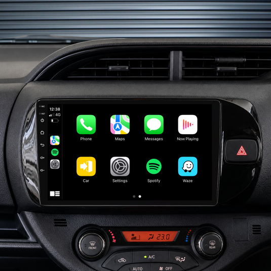 Toyota Yaris (2016-2020) Plug & Play Head Unit Upgrade Kit: Car Radio with Wireless & Wired Apple CarPlay & Android Auto