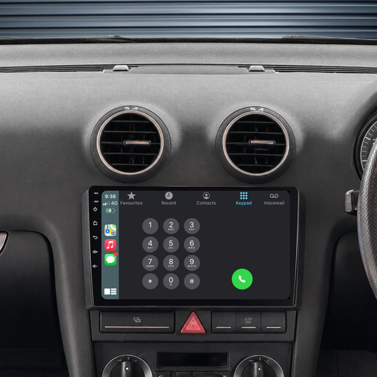Audi A3 (2008-2012) Plug & Play Head Unit Upgrade Kit: Car Radio with Wireless & Wired Apple CarPlay & Android Auto