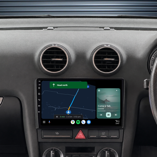 Audi A3 (2008-2012) Plug & Play Head Unit Upgrade Kit: Car Radio with Wireless & Wired Apple CarPlay & Android Auto