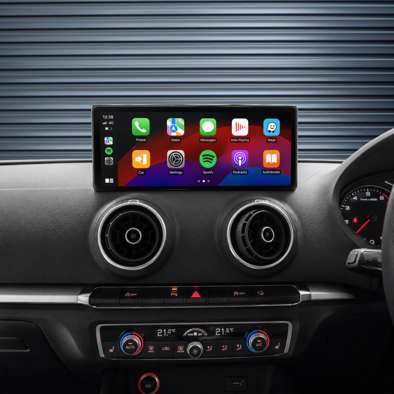 Load image into Gallery viewer, Audi A3 (2013-2019) Plug &amp; Play Head Unit Upgrade Kit: Car Radio with Wireless &amp; Wired Apple CarPlay &amp; Android Auto
