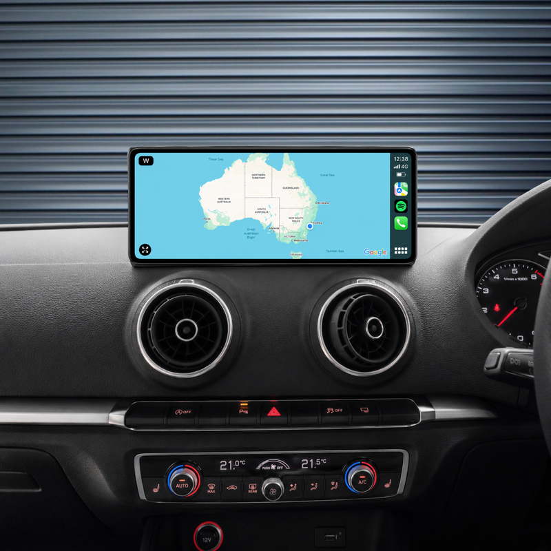 Load image into Gallery viewer, Audi A3 (2013-2019) Plug &amp; Play Head Unit Upgrade Kit: Car Radio with Wireless &amp; Wired Apple CarPlay &amp; Android Auto
