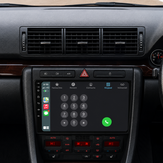 Audi A6 C5 (1997-2004) Plug & Play Head Unit Upgrade Kit: Car Radio with Wireless & Wired Apple CarPlay & Android Auto