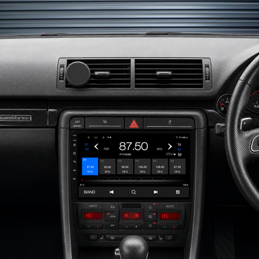 Audi A4 B6 B7 (2001-2008) Plug & Play Head Unit Upgrade Kit: Car Radio with Wireless & Wired Apple CarPlay & Android Auto