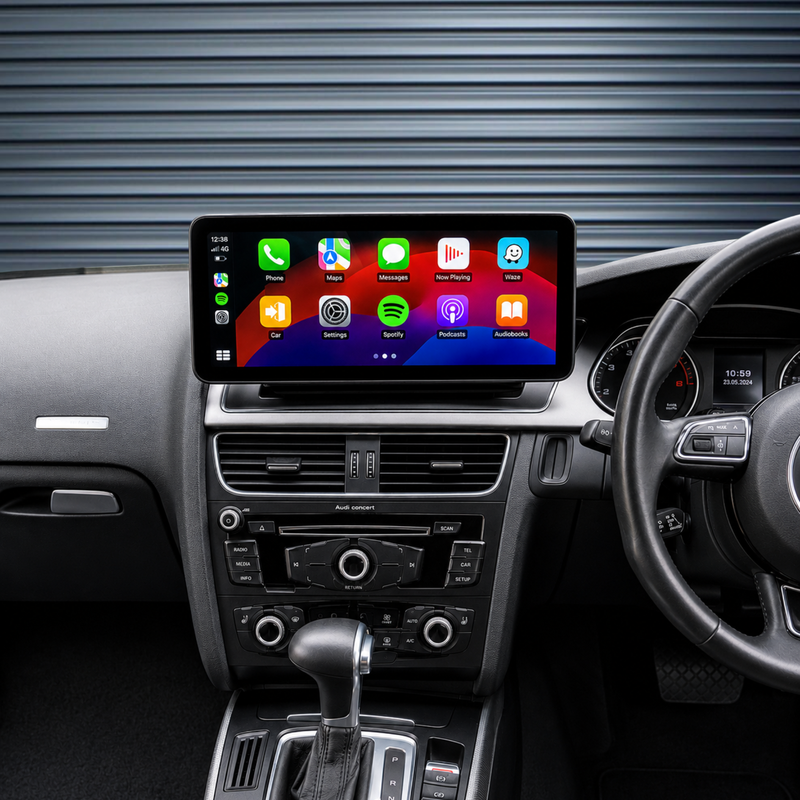 Load image into Gallery viewer, Audi A4 S4 RS4 A4L (2008-2016) Plug &amp; Play Head Unit Upgrade Kit: Car Radio with Wireless &amp; Wired Apple CarPlay &amp; Android Auto
