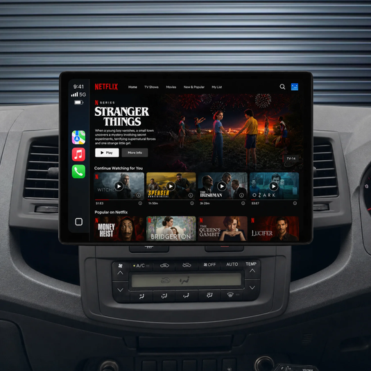 Toyota Hilux / N70 Auto AC 13.1" HD Ultra-Large (2005-2014) Plug & Play Head Unit Upgrade Kit: Car Radio with Wireless & Wired Apple CarPlay & Android Auto