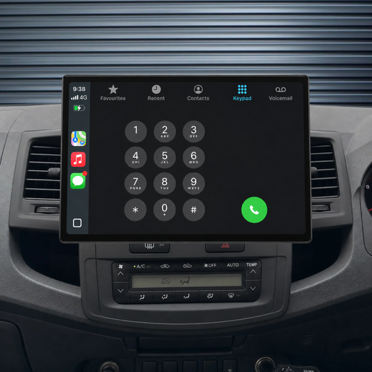 Toyota Hilux / N70 Auto AC 13.1" HD Ultra-Large (2005-2014) Plug & Play Head Unit Upgrade Kit: Car Radio with Wireless & Wired Apple CarPlay & Android Auto