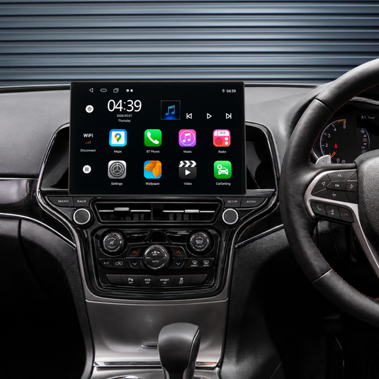 Jeep Grand Cherokee 13.1" HD Large Screen (2014-2022) Plug & Play Head Unit Upgrade Kit: Car Radio with Wireless & Wired Apple CarPlay & Android Auto