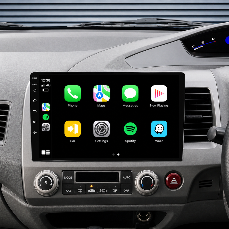 Load image into Gallery viewer, Honda Civic (2007-2011) Plug &amp; Play Head Unit Upgrade Kit: Car Radio with Wireless &amp; Wired Apple CarPlay &amp; Android Auto
