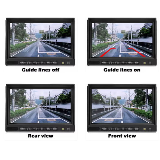 CJ INDUSTRIES 7” Wireless 4-Channel Reverse Camera & Monitor System for Trucks & Caravans