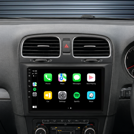 Volkswagen Golf 6 (2009-2013) Plug & Play Head Unit Upgrade Kit: Car Radio with Wireless & Wired Apple CarPlay & Android Auto