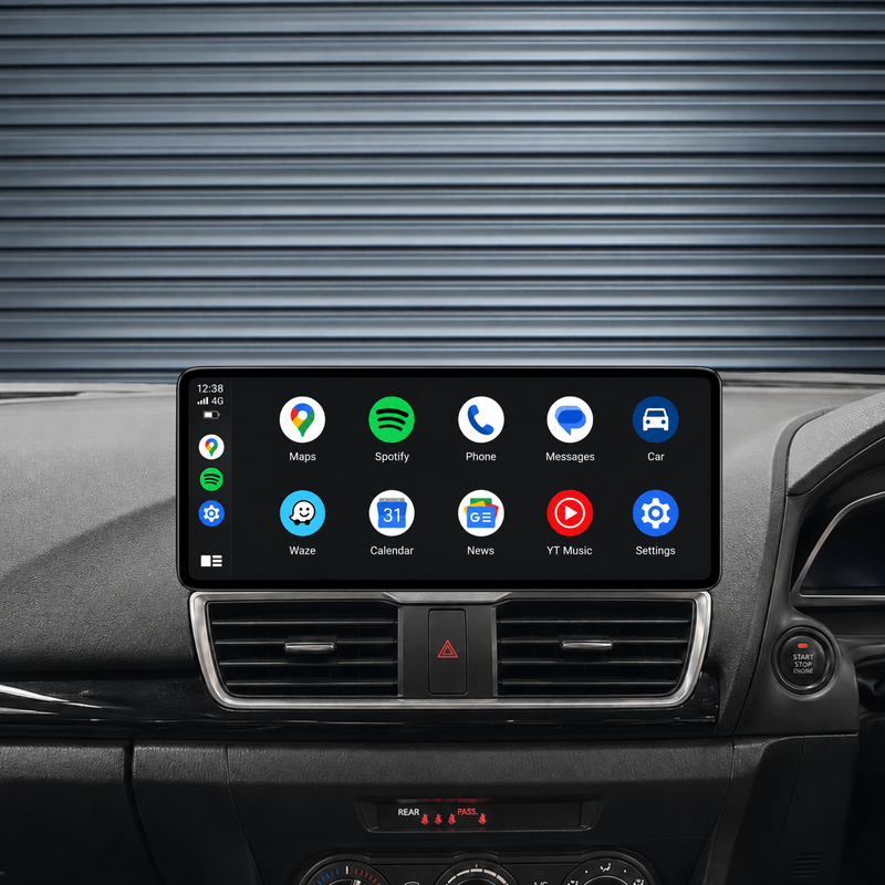 Load image into Gallery viewer, Mazda 3 BM BN (2013-2018) 12.3" HD Plug &amp; Play Head Unit Upgrade Kit: Car Radio with Wireless &amp; Wired Apple CarPlay &amp; Android Auto
