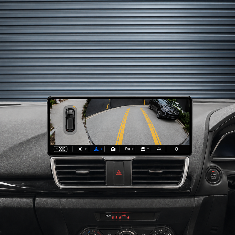 Load image into Gallery viewer, Mazda 3 BM BN (2013-2018) 12.3" HD Plug &amp; Play Head Unit Upgrade Kit: Car Radio with Wireless &amp; Wired Apple CarPlay &amp; Android Auto
