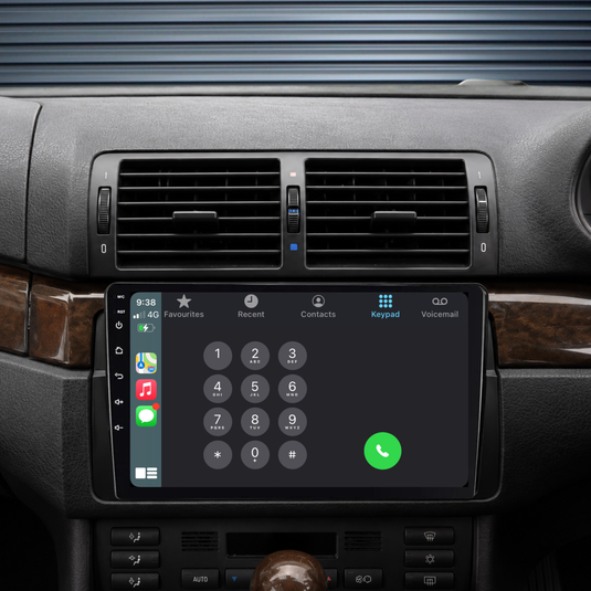 BMW E46 3 Series & M3 (1998-2005) Plug & Play Apple CarPlay & Android Auto Head Unit Upgrade Kit – Wireless Touchscreen GPS Stereo Replacement
