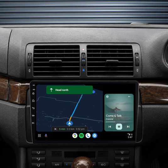 BMW E46 3 Series & M3 (1998-2005) Plug & Play Apple CarPlay & Android Auto Head Unit Upgrade Kit – Wireless Touchscreen GPS Stereo Replacement