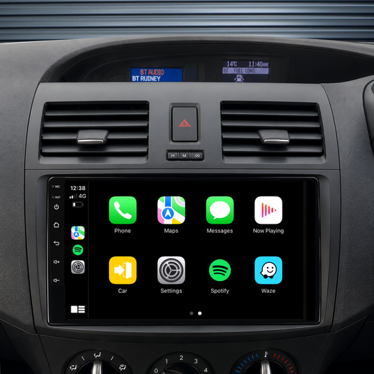 Mazda3 Advanced (2009-2013) Plug & Play Head Unit Upgrade Kit: Car Radio with Wireless & Wired Apple CarPlay & Android Auto
