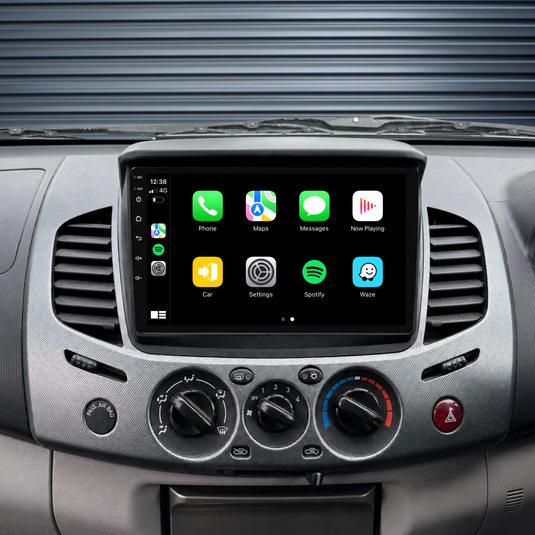 Mitsubishi MN ML Triton / L200 (2006-2015) Plug & Play Head Unit Upgrade Kit: Car Radio with Wireless & Wired Apple CarPlay & Android Auto