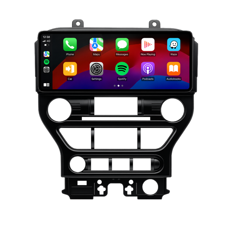 Load image into Gallery viewer, Ford Mustang (2015-2021) 12.3" HD Large Premium Plug &amp; Play Head Unit Upgrade Kit: Car Radio with Wireless &amp; Wired Apple CarPlay &amp; Android Auto
