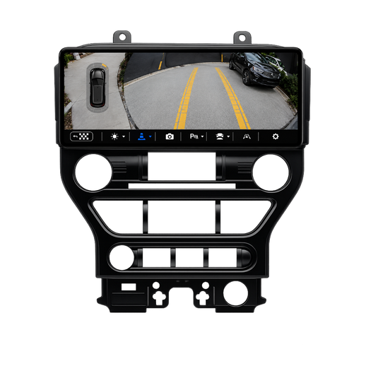 Ford Mustang (2015-2021) 12.3" HD Large Premium Plug & Play Head Unit Upgrade Kit: Car Radio with Wireless & Wired Apple CarPlay & Android Auto