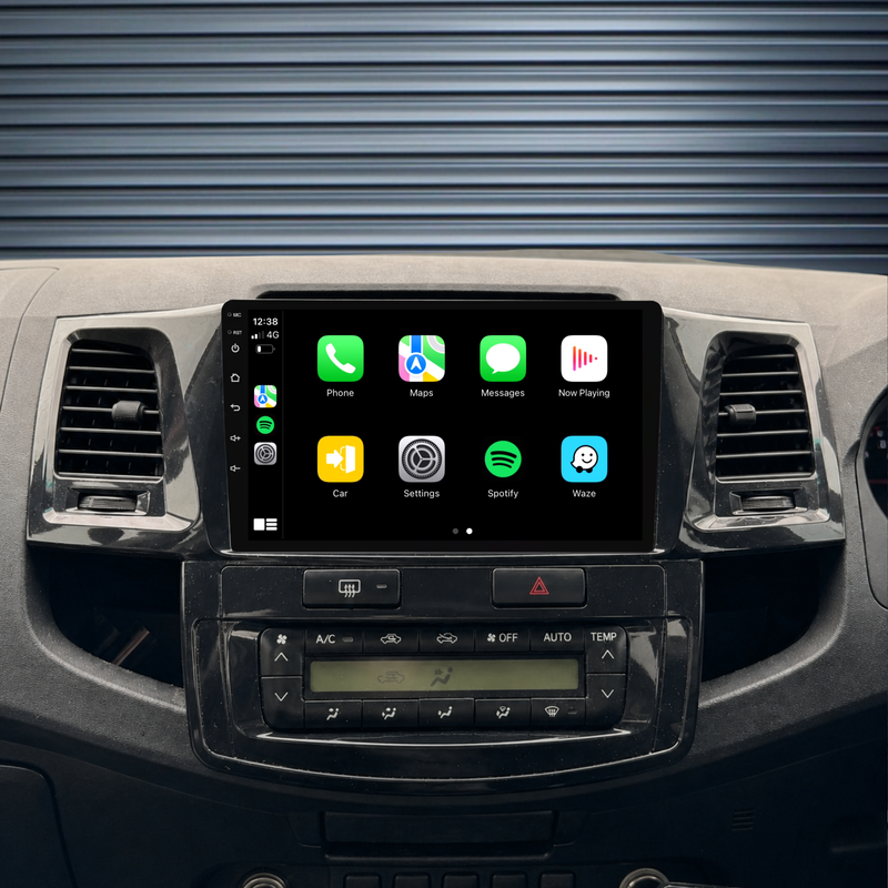 Load image into Gallery viewer, Toyota Hilux / N70 Auto AC (2008-2014) Plug &amp; Play Head Unit Upgrade Kit: Car Radio with Wireless &amp; Wired Apple CarPlay &amp; Android Auto
