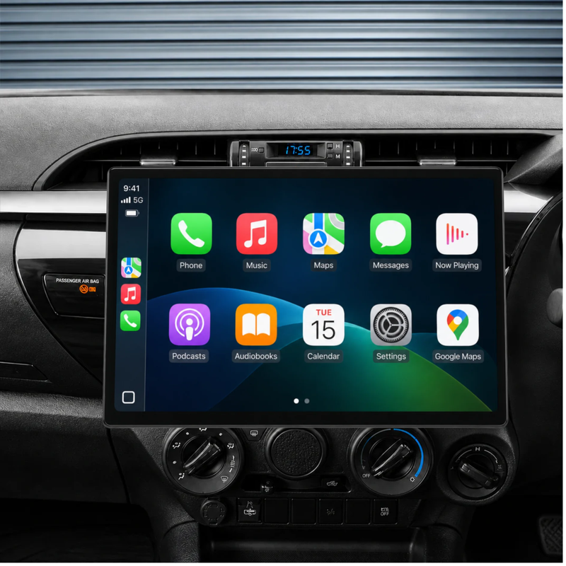 Load image into Gallery viewer, Toyota Hilux N80 / SR5 (2014-2022) 13.1" HD Ultra-Large Plug &amp; Play Head Unit Upgrade Kit: Car Radio with Wireless &amp; Wired Apple CarPlay &amp; Android Auto
