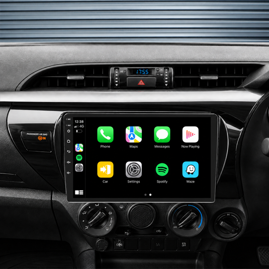 Toyota Hilux N80 / SR5 (2014-2022) Plug & Play Head Unit Upgrade Kit: Car Radio with Wireless & Wired Apple CarPlay & Android Auto