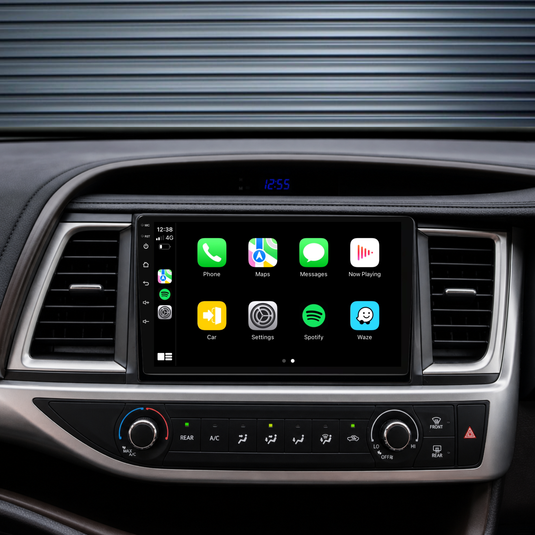 Toyota Kluger (2015-2019) Plug & Play Head Unit Upgrade Kit: Car Radio with Wireless & Wired Apple CarPlay & Android Auto