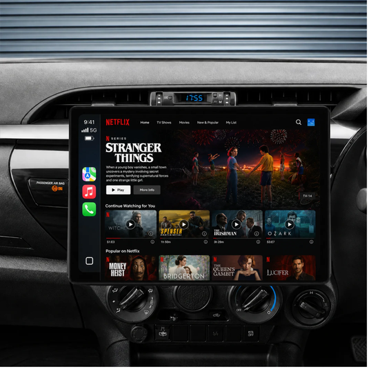 Toyota Hilux N80 / SR5 (2014-2022) 13.1" HD Ultra-Large Plug & Play Head Unit Upgrade Kit: Car Radio with Wireless & Wired Apple CarPlay & Android Auto