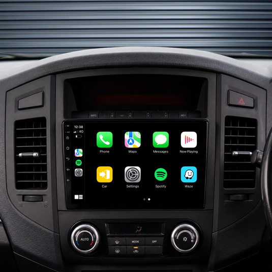 Mitsubishi Pajero (2006-2016) Plug & Play Head Unit Upgrade Kit: Car Radio with Wireless & Wired Apple CarPlay & Android Auto