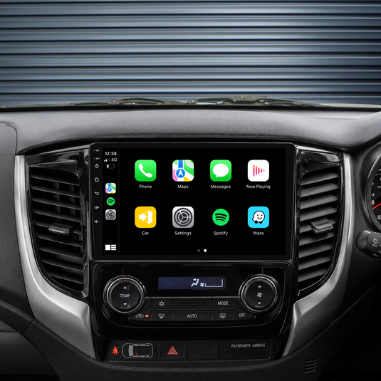 Mitsubishi Pajero Sport (2015-2019) Plug & Play Head Unit Upgrade Kit: Car Radio with Wireless & Wired Apple CarPlay & Android Auto