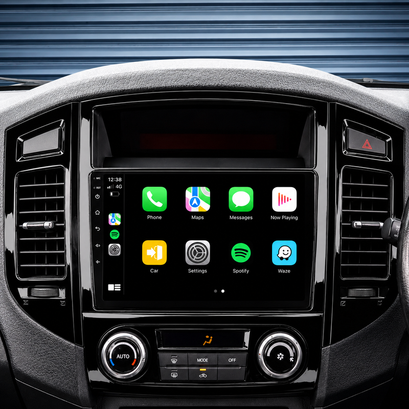 Load image into Gallery viewer, Mitsubishi Pajero GLOSS BLACK (2006-2016) Plug &amp; Play Head Unit Upgrade Kit: Car Radio with Wireless &amp; Wired Apple CarPlay &amp; Android Auto

