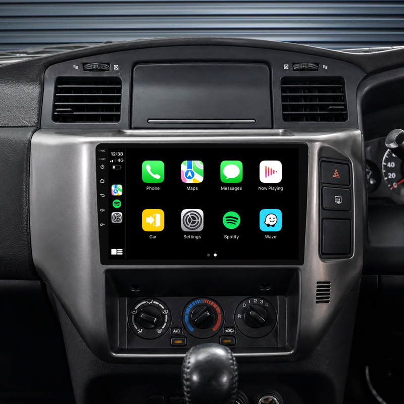 Load image into Gallery viewer, Nissan GU Patrol Gray (2004-2016) Plug &amp; Play Head Unit Upgrade Kit: Car Radio with Wireless &amp; Wired Apple CarPlay &amp; Android Auto
