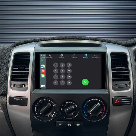 Toyota Prado 120 Series (2003-2009) Plug & Play Head Unit Upgrade Kit: Car Radio with Wireless & Wired Apple CarPlay & Android Auto