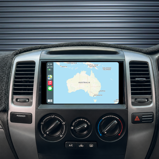 Toyota Prado 120 Series (2003-2009) Plug & Play Head Unit Upgrade Kit: Car Radio with Wireless & Wired Apple CarPlay & Android Auto