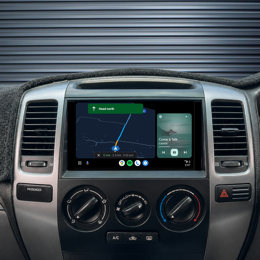 Toyota Prado 120 Series (2003-2009) Plug & Play Head Unit Upgrade Kit: Car Radio with Wireless & Wired Apple CarPlay & Android Auto
