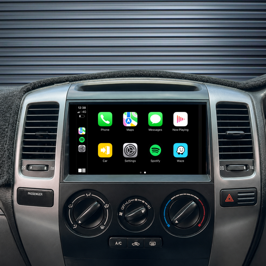 Toyota Prado 120 Series (2003-2009) Plug & Play Head Unit Upgrade Kit: Car Radio with Wireless & Wired Apple CarPlay & Android Auto
