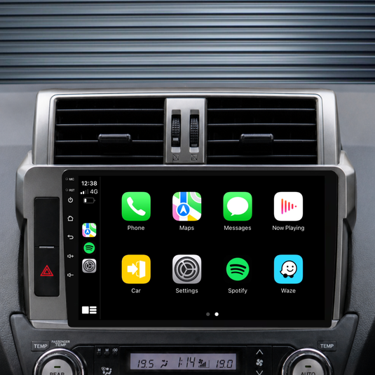 Toyota Prado 150 (2014-2017) Plug & Play Head Unit Upgrade Kit: Car Radio with Wireless & Wired Apple CarPlay & Android Auto