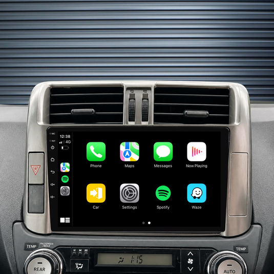 Toyota Prado (2010-2013) Plug & Play Head Unit Upgrade Kit: Car Radio with Wireless & Wired Apple CarPlay & Android Auto