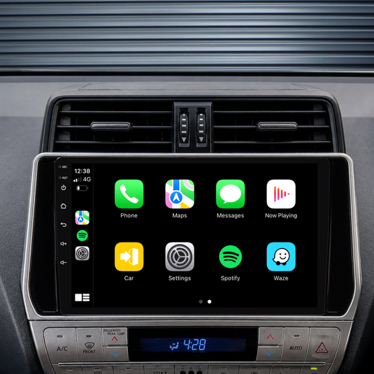 Toyota Prado (2018-2022) Plug & Play Head Unit Upgrade Kit: Car Radio with Wireless & Wired Apple CarPlay & Android Auto