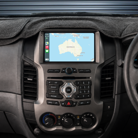 Ford Ranger (2011-2015) Plug & Play Head Unit Upgrade Kit: Car Radio with Wireless & Wired Apple CarPlay & Android Auto