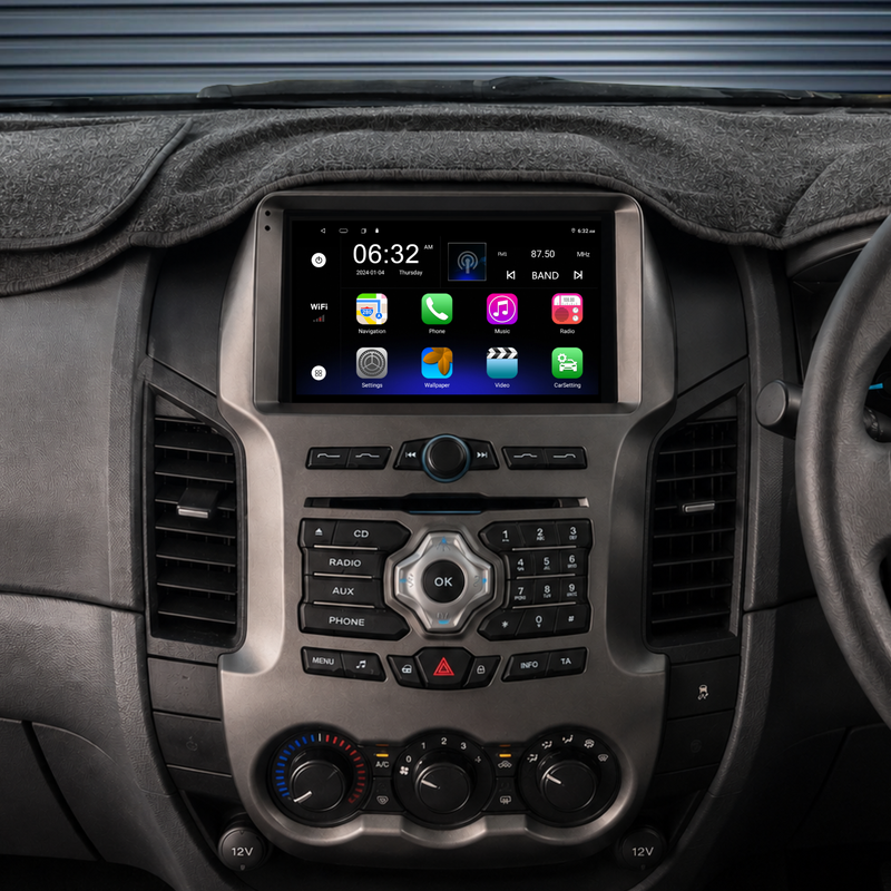 Load image into Gallery viewer, Ford Ranger (2011-2015) Plug &amp; Play Head Unit Upgrade Kit: Car Radio with Wireless &amp; Wired Apple CarPlay &amp; Android Auto
