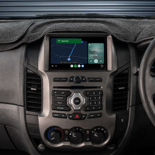 Ford Ranger (2011-2015) Plug & Play Head Unit Upgrade Kit: Car Radio with Wireless & Wired Apple CarPlay & Android Auto
