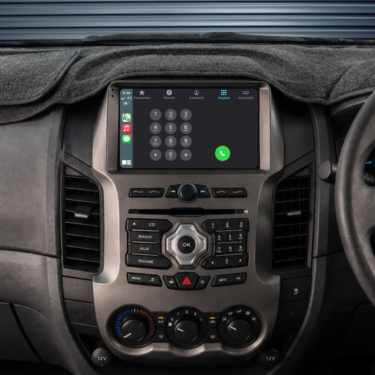 Ford Ranger (2011-2015) Plug & Play Head Unit Upgrade Kit: Car Radio with Wireless & Wired Apple CarPlay & Android Auto