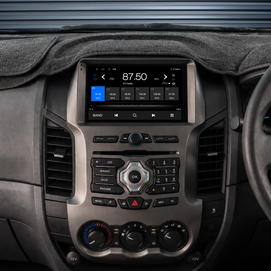 Ford Ranger (2011-2015) Plug & Play Head Unit Upgrade Kit: Car Radio with Wireless & Wired Apple CarPlay & Android Auto